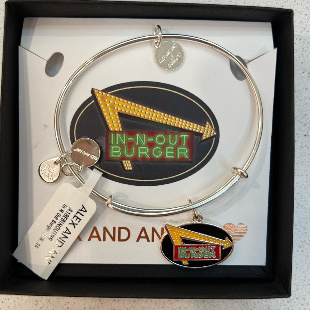 Alex and Ani In-N-Out Burger Charm Bangle